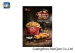 Fast Food Advertising 3D Lenticular Poster Flip Effect Stunning Design For