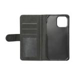 Black Sublimation Flip Leather Phone Wallet Case For Iphone 16 15 Pro Max