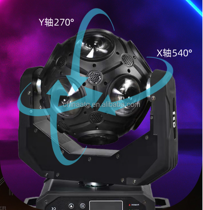 Football LED Moving Head Light 12 10W With RGBW 4 In 1 Control And Self Walking