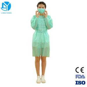Quality Long Sleeve Hospital Disposable Isolation Gowns Fluid Resistant Easy Removal wholesale