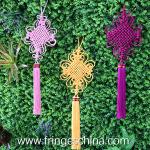 Traditional fluorescent tassels with chinese knot for home and graduation cap