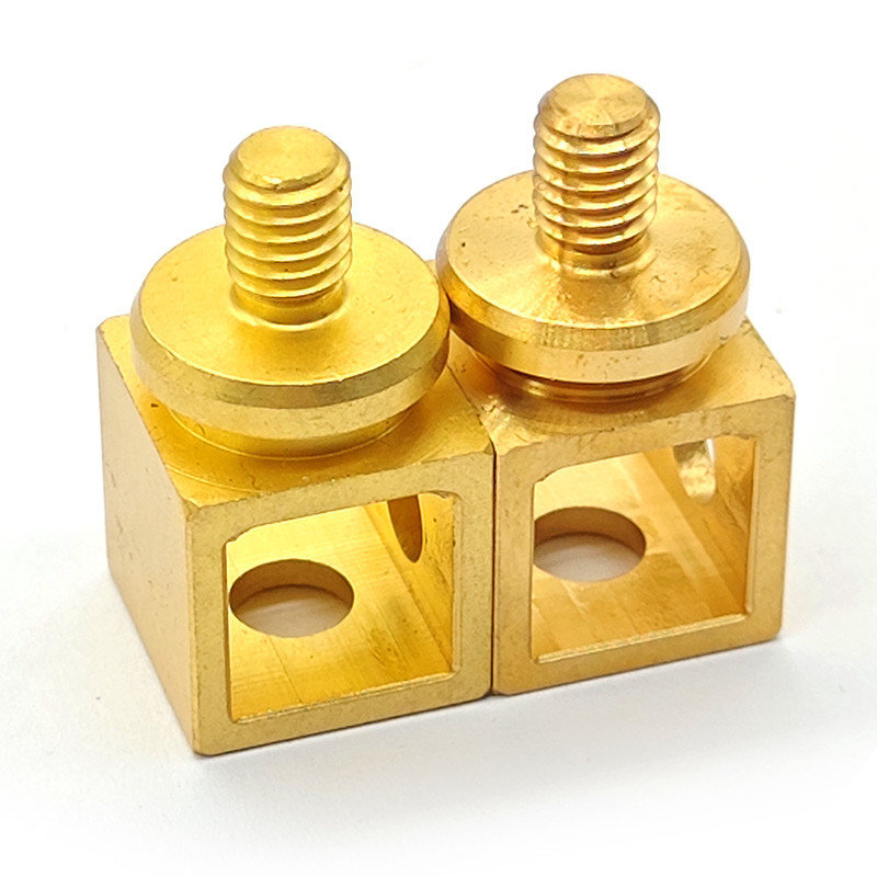 Gold Plating CNC Brass Parts Anodized Custom Metal Components