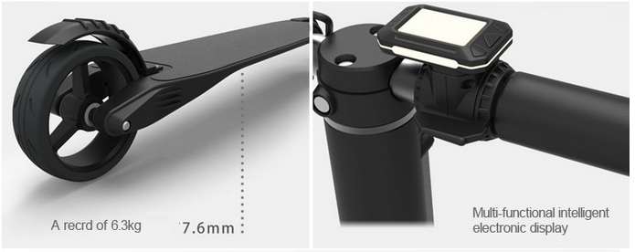 5 Inch Adult 2 Wheel Kick Scooter With Signature Front Light , 23km/H Max Speed