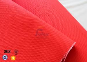 Quality Anti Acid 480gsm 0.45mm Fiberglass Fire Blanket Red With Acrylic Coated wholesale