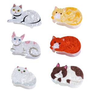Quality Acetic acid shark clip Cute Cat Hair Clip wholesale