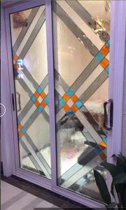 Quality decorative glass panels in French door/wooden door wholesale