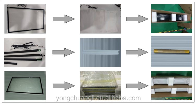21.5 inch DIY IR Touch Frame 10 Points USB Touch Screen Overlay For TV