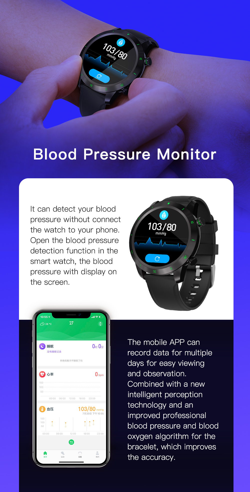 2022 Luxury Zg30t Smart Watch Men Body Temperature Blood Pressure Oxygen Watches Sports Smartwatch Women Vs Hu Awei Gt02