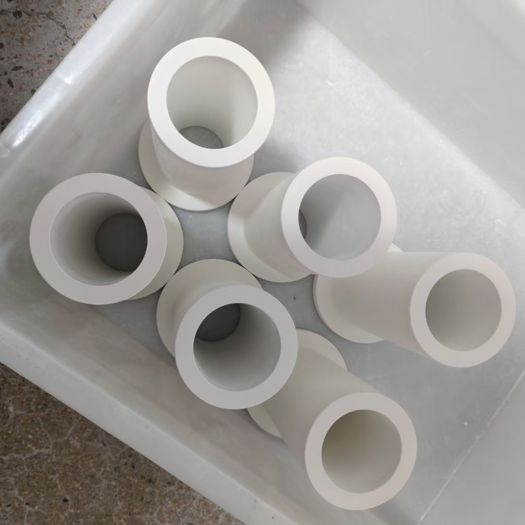 Hot Pressed White Boron Nitride Insulation Sleeve Ceramic Parts For Polycrystalline Furnace