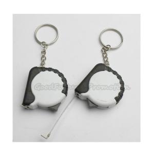 Quality Hot Sale Promotional printed logo measurement tape keychain keyrings gift wholesale