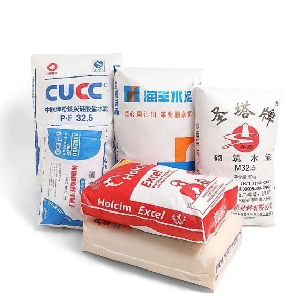 Hot Sale 25KG 40KG 50KG Ad Star Bags PP Block Bottom Bag Cement Valve Bags