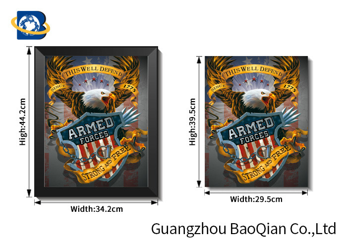 Vivid High Definition Creative Design 3d Picture Of Eagle , Customized Printing Service
