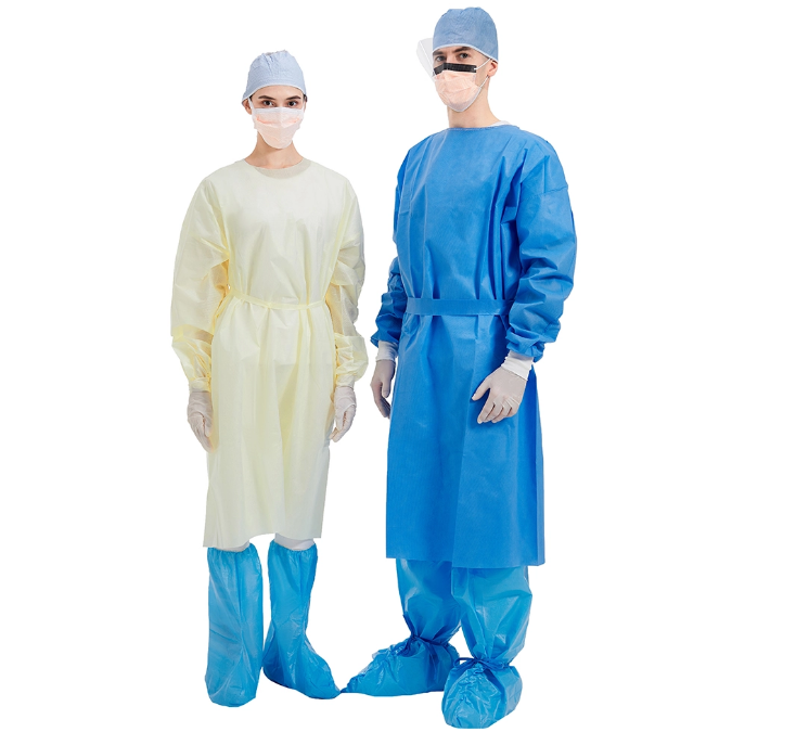 40gsm Smms Disposable Surgical Gown for Medical Care