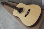 Factory custom 41 inch 20 frets 18 natural wood color acoustic guitar with solid