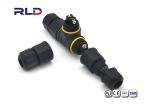 Plastic Nylon IP68 Power Connector Waterproof 2Pin PA66 Waterproof Connector
