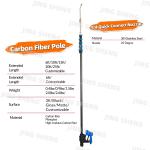 25ft Carbon Fiber High Pressure Pole For Cleaning Building Exteriors Simple