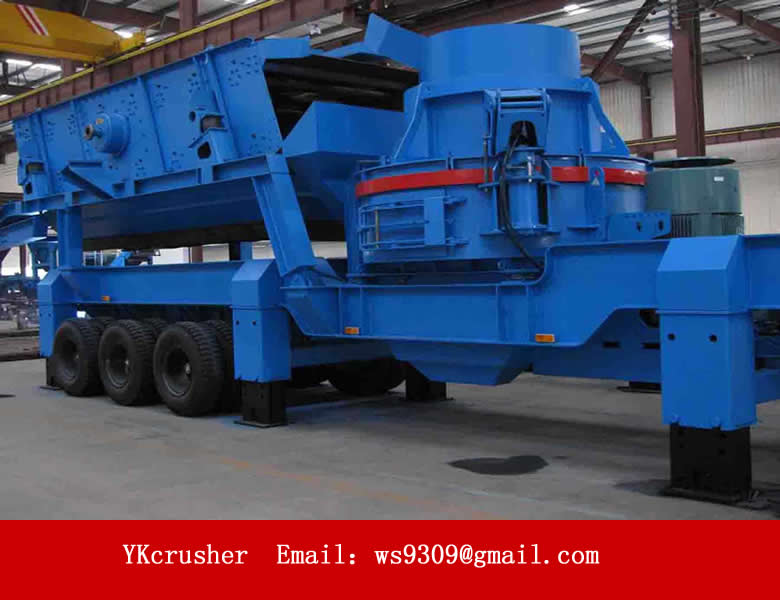 wheel mobile sand maker
