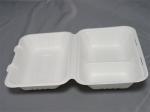 9"X6" Compostable Biodegradable Bagasse Food Box 3 Compartment