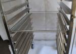 Stainless Steel Double 620MM Drying Carts With Trays