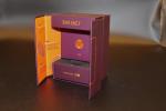 4C PMS Offset Print Vape Cannabis Packaging Double Door Opening With Paper