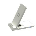 ABS PU Qi Standard Desktop Wireless Charger Response Long Distance