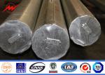 Galvanized steel transmission pole 11m Height 8 sides Sections