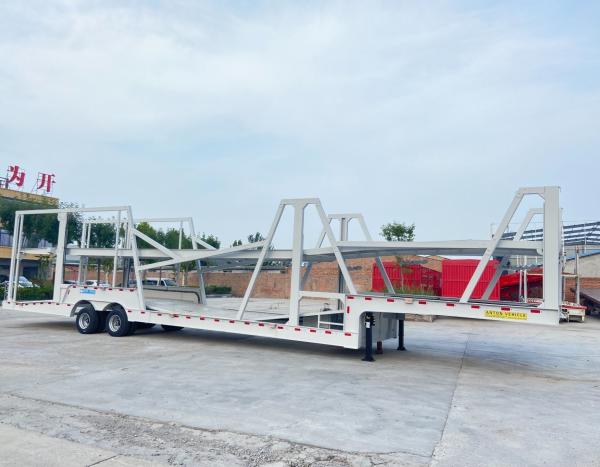 Cheap AND9201TCL 2 Axles 6/8 Cars Transport Tractor Semi Trailer Towing Double Deck Semi Trailer for sale
