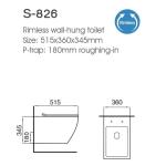 Rimless Toilet Bathroom Wall Hang Ceramic Toilet Wc Sanitary Ware Wall Mounted