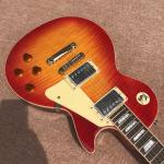 New standard LP 1959 R9 electric guitar, Cherry burst color, frets cream binding