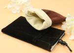200gsm Velvet Drawstring Gift Bags With Outside Pocket Recyclable Ultra Light