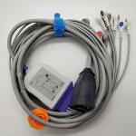 Zoll EKG Reusable EKG Cables 5mm Dia Adapter Cable With 10 Leadwires AHA Snap