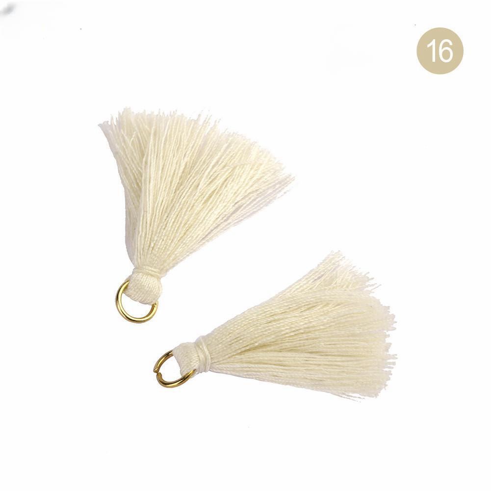 Colorful Cotton Tassel 3cm Garment Decoration Cotton Thread Tassels