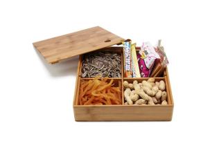 Quality Multipurpose Bamboo Wooden Tea Bag Storage Box For Food Storage Containers wholesale