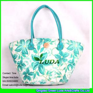Quality LUDA fashion wheat straw and paper straw tote bag wholesale
