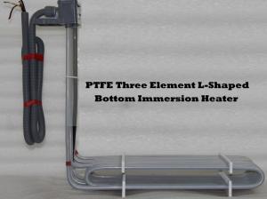 Quality ISO9001 Three Element 3000W Immersion Water Heater L Shaped Bottom wholesale