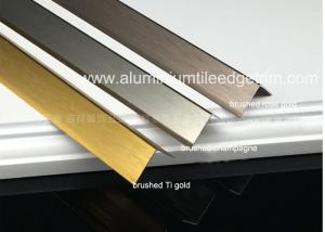 Quality Durable Brushed Aluminum Corner Guards Equal Angle Extrusion Profile wholesale