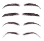New High Quality false 100% Human Hair Lace Base Eyebrows Wig Brown Blonde