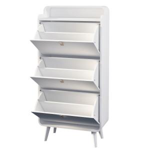Quality Tri-amine flip shoe cabinet with shoe rack wholesale