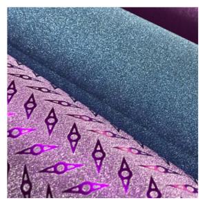 Quality Opaque Finish Rainbow Vinyl Decoration Glitter Embossed Film Customizable Metalized wholesale
