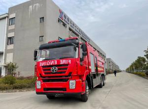 Quality IVECO 10000L Foam Fire Truck 213kw Red Color With Double Cabin wholesale
