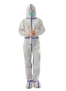 Quality Disposable Clothing Medical Protecting Chemical Safety Virus Sterile Coverall Isolation Suit ICU Protect Body Suit wholesale