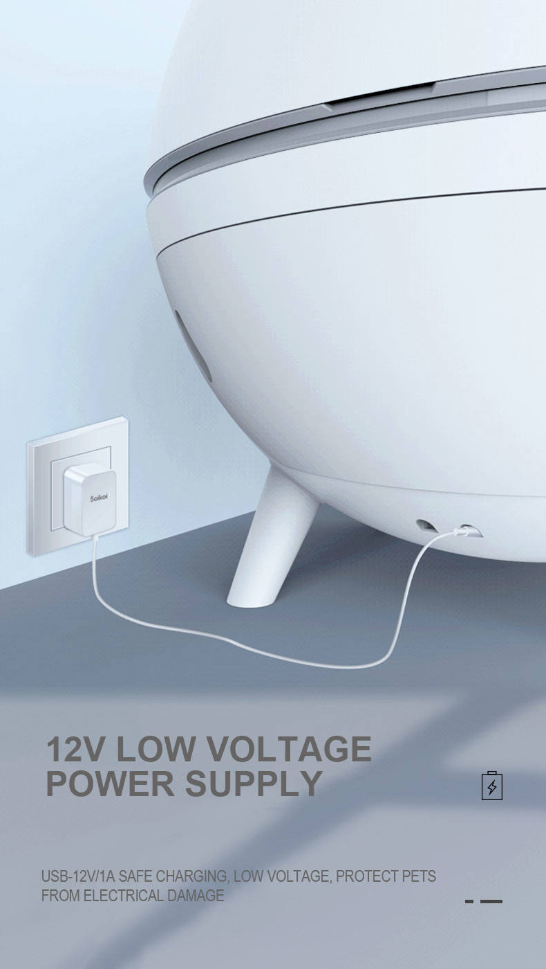 Automatic Self Cleaning Cat Toilet Fully Enclosed Indoor 6W 11.5Kg
