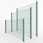 Garden Chain Link Fence PVC Coated Galvanized Green Vinyl Coated