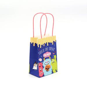 Quality Biodegradable Paper Shopping Bags With Handles 8 Color Flexo Printing ODM wholesale