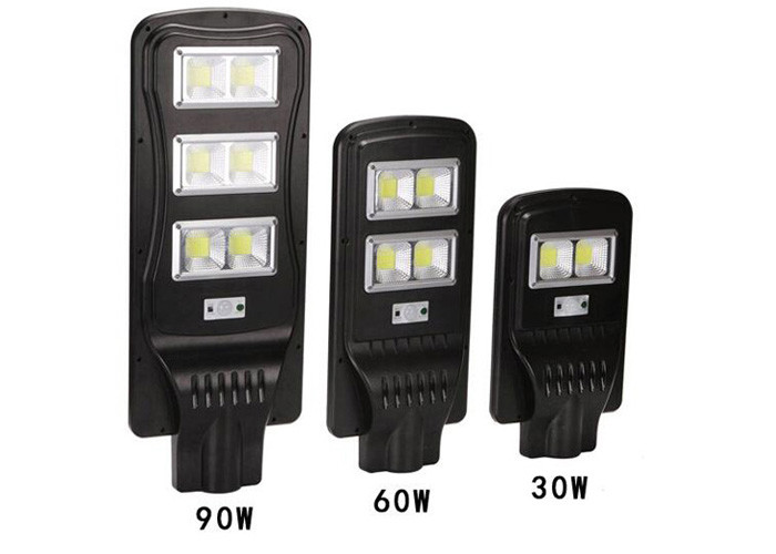 90watt Solar Powered LED Street Light With Auto Intensity Control For Garden