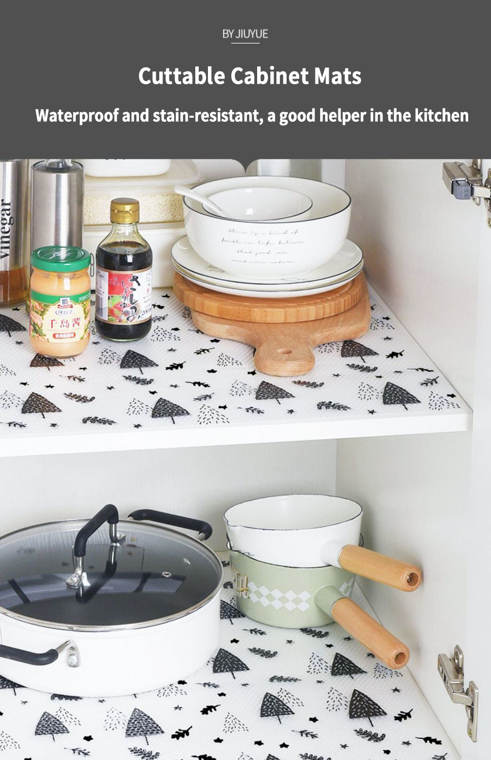 Transitional Design Style Customized Eva Non-slip Washable Kitchen Mat Drawer Shelf Liner