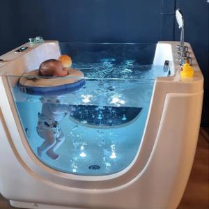 Quality Air Massage Newborn Baby SPA Bathtub With Stand Freestanding 1.1m wholesale