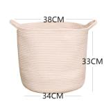 Decorative Custom Woven Cotton Rope Laundry Toys Candy Storage Fabric Container