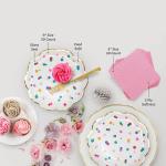 Foil Colorful Dot Birthday Biodegradable Cutlery And Plates
