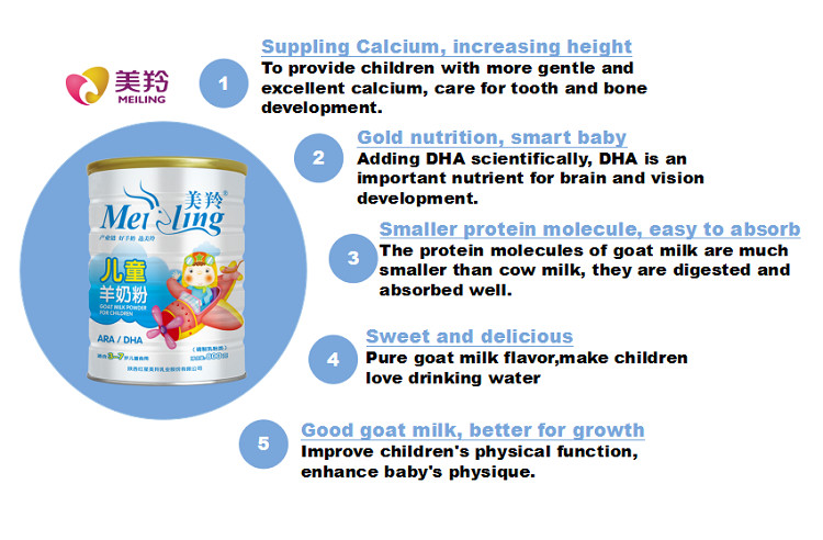 Lactic Acid 3 Years Old Children 800gm Goat Milk Powder